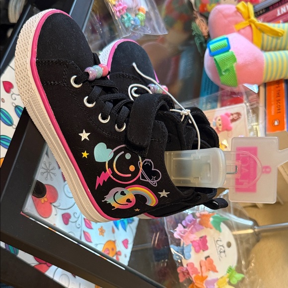 The Children's Place Black Sneakers with Colorful Designs - Picture 3 of 5